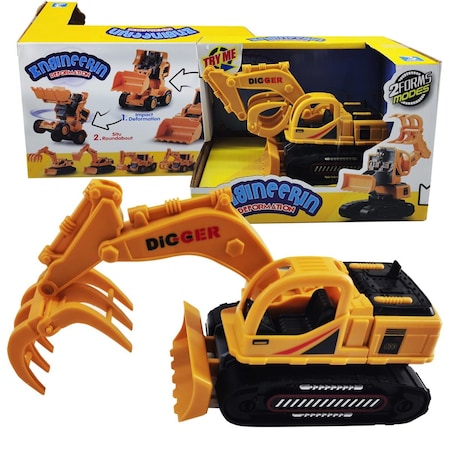 Vida Excavator Children Deformation Engineering Car Robot Toy VI4257100